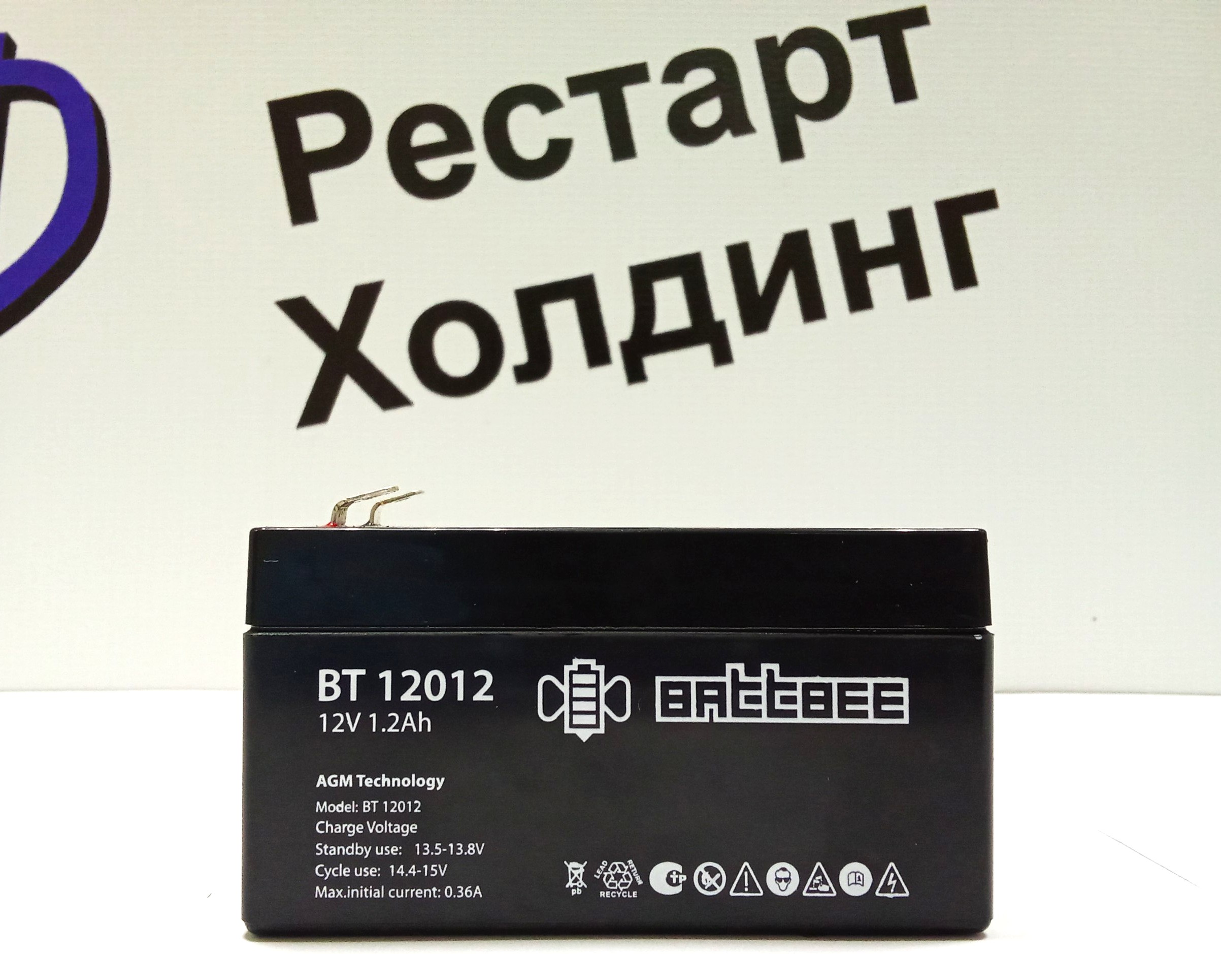 Аккумулятор 12V 1,2 Ah BattBee BT 12012 AGM