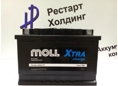 Аккумулятор 6СТ-75 MOLL XTRA обратная полярность