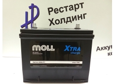Аккумулятор 6СТ-75 MOLL XTRA Азия прямая полярность (D26R)